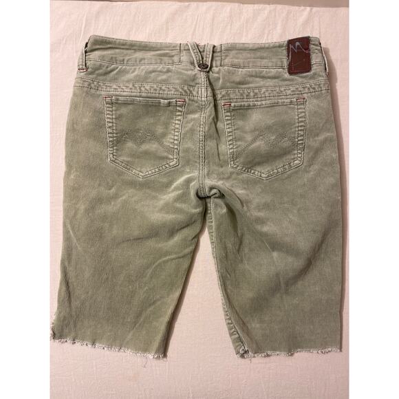 Marisa Christina Corduroy Capri Cropped‎ Pants Womens Size 30 Green - Picture 7 of 8
